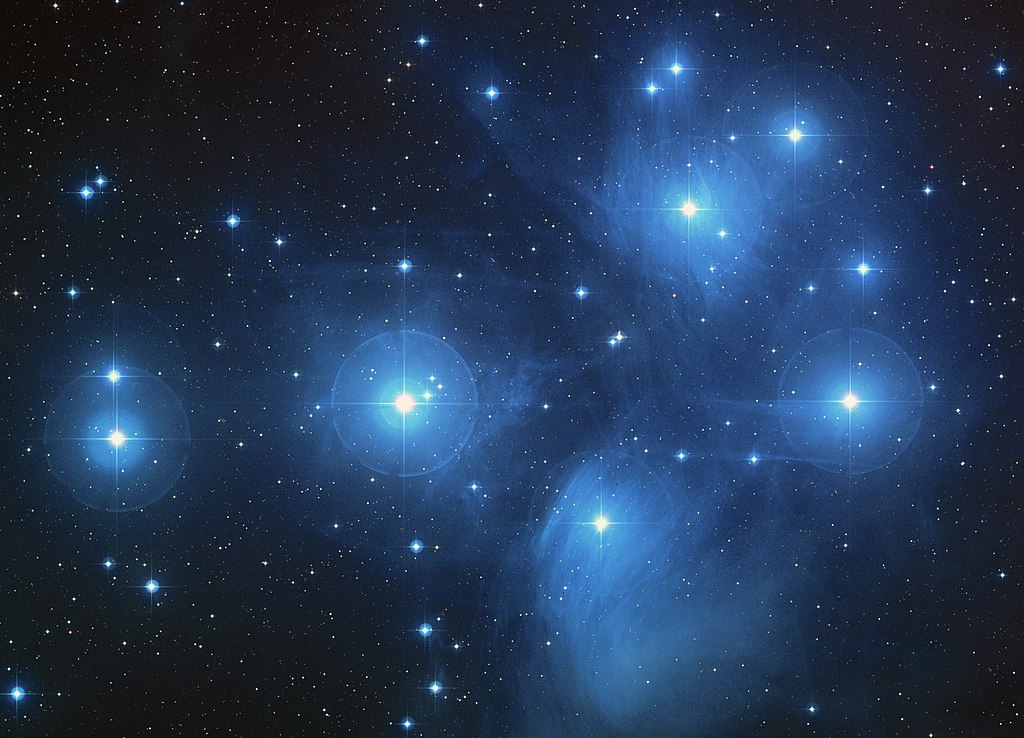 Pleiades star clusters